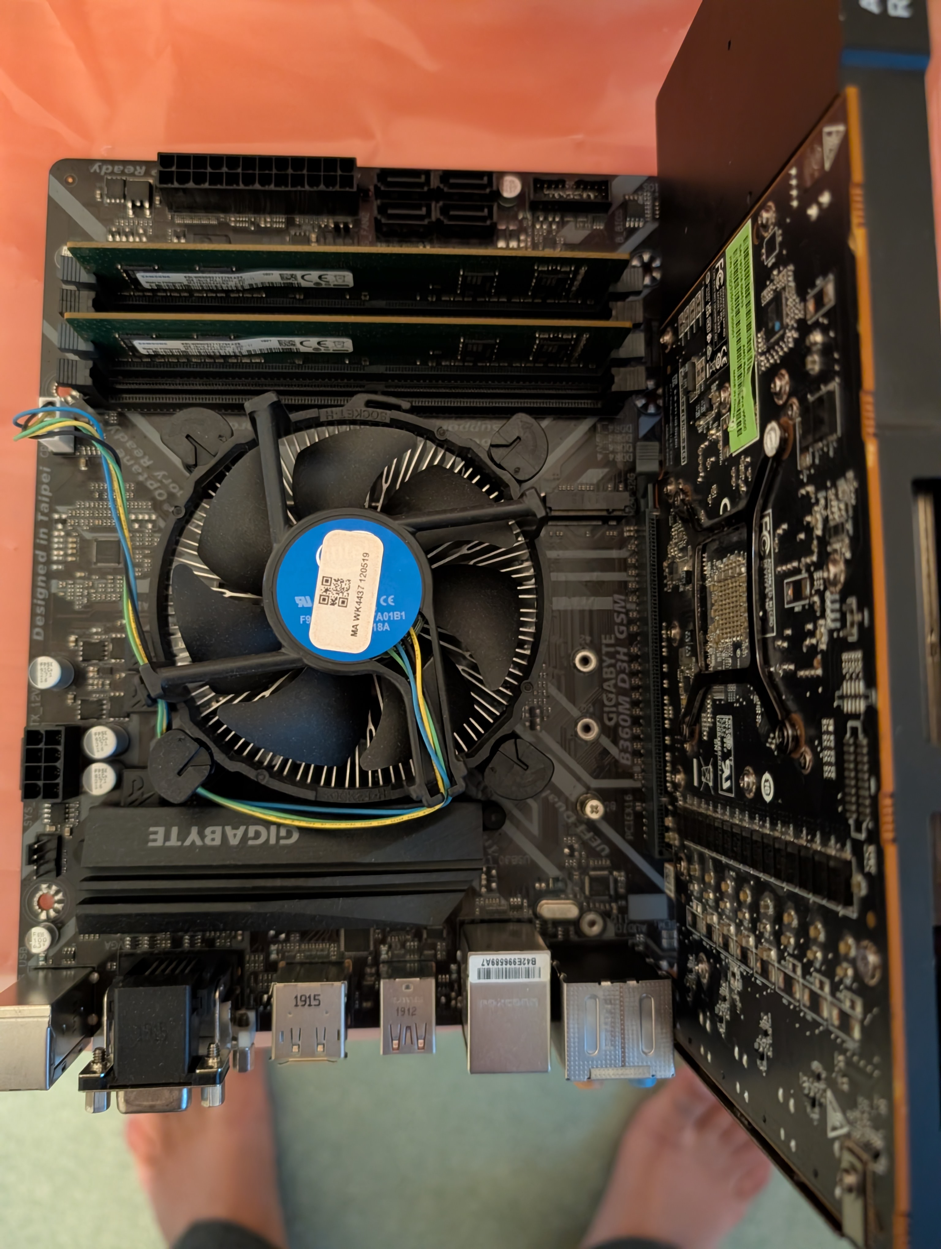 Picture of my new CPU/Motherboard/RAM combo